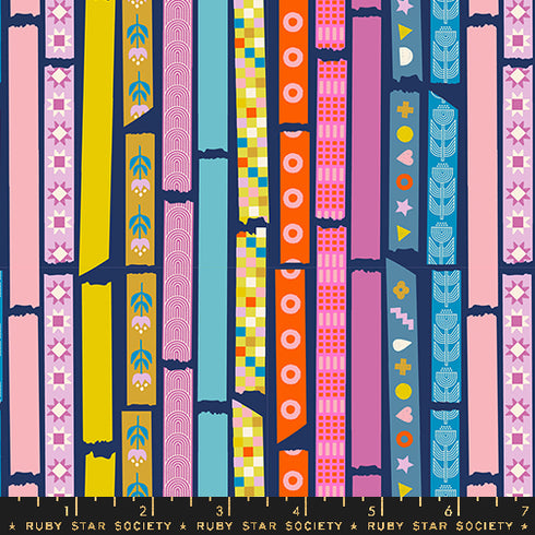 Washi Plus Yay It's Tape in Bluebell RS1100 13 - Ruby Star Society Sold by the Half